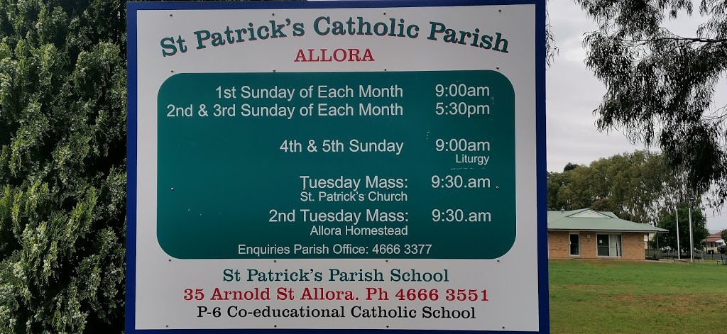 St Patricks Catholic Parish | church | 61 Warwick St, Allora QLD 4362, Australia