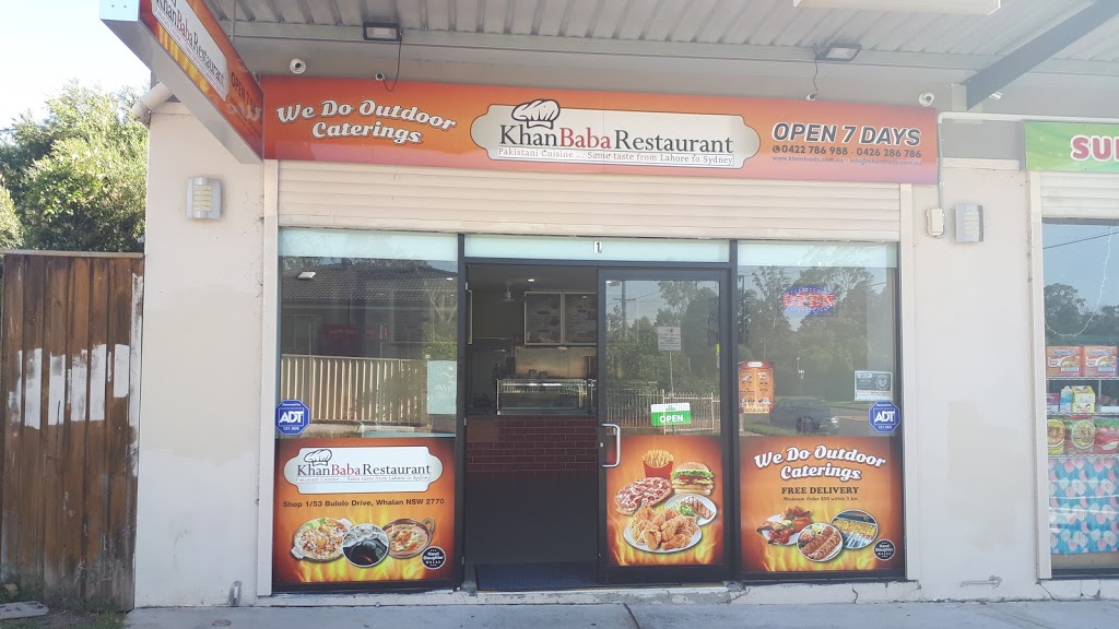 Khan Baba Restaurant | meal takeaway | 1/53 Bulolo Dr, Whalan NSW 2770, Australia | 0422786988 OR +61 422 786 988