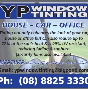 YP Window Tinting | car repair | 88-90 Monmouth St, Moonta Bay SA 5558, Australia | 0888253330 OR +61 8 8825 3330