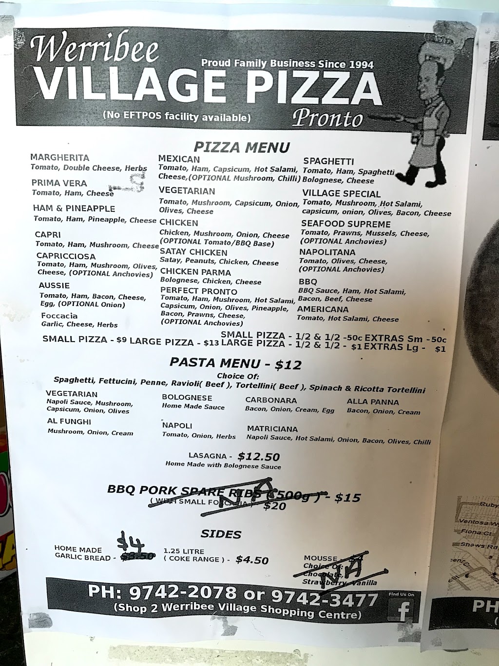 Werribee Village Pizza Pronto | restaurant | Werribee Village Shopping Centre, Cnr Tarneit Rd &, Shaws Rd, Werribee VIC 3030, Australia | 0397422078 OR +61 3 9742 2078