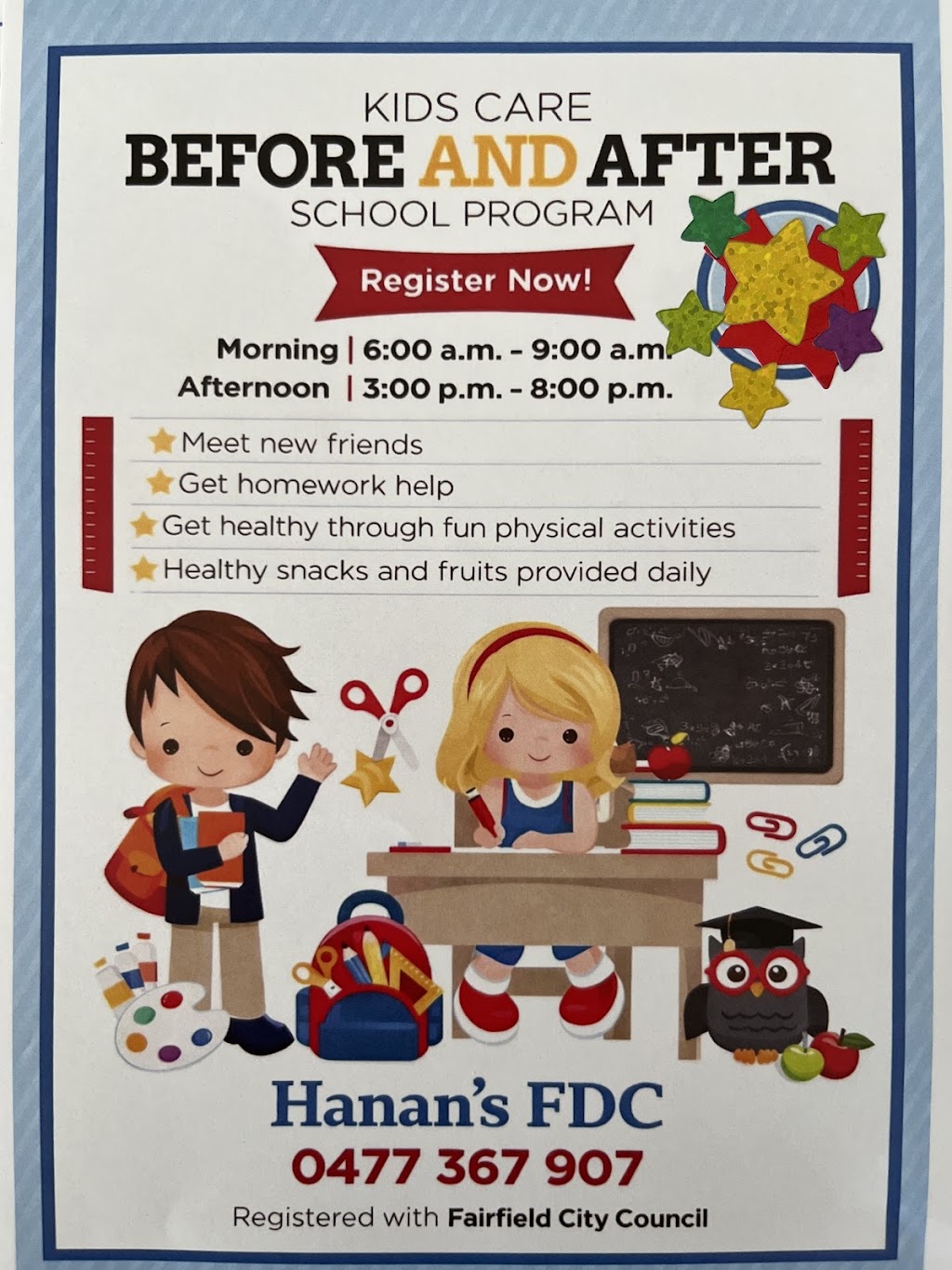 Hanan family day care | 25 Cocherelle St, Austral NSW 2179, Australia | Phone: 0477 367 907