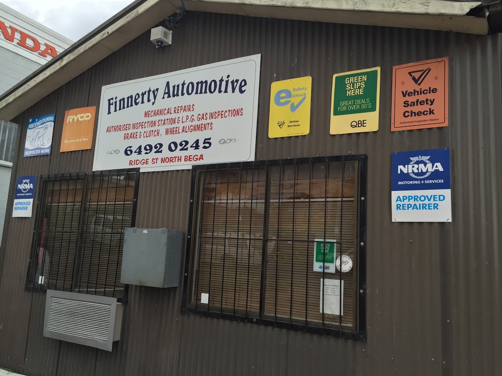 Finnerty Automotive | car repair | 56/58 West St, Bega NSW 2550, Australia | 0264920245 OR +61 2 6492 0245
