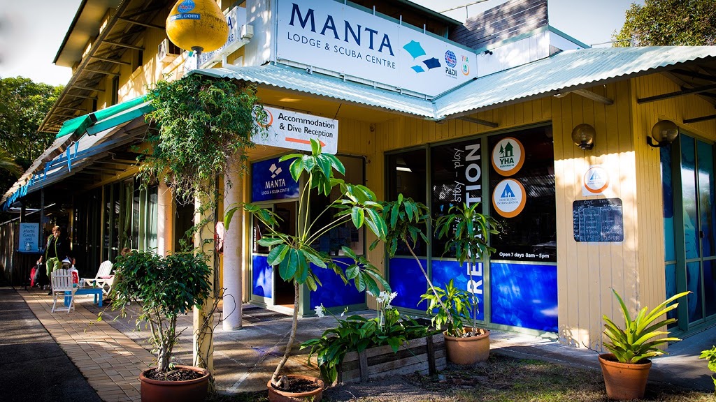 Manta Lodge & Scuba Centre | 132 Dickson Way, Point Lookout QLD 4183, Australia | Phone: (07) 3409 8888