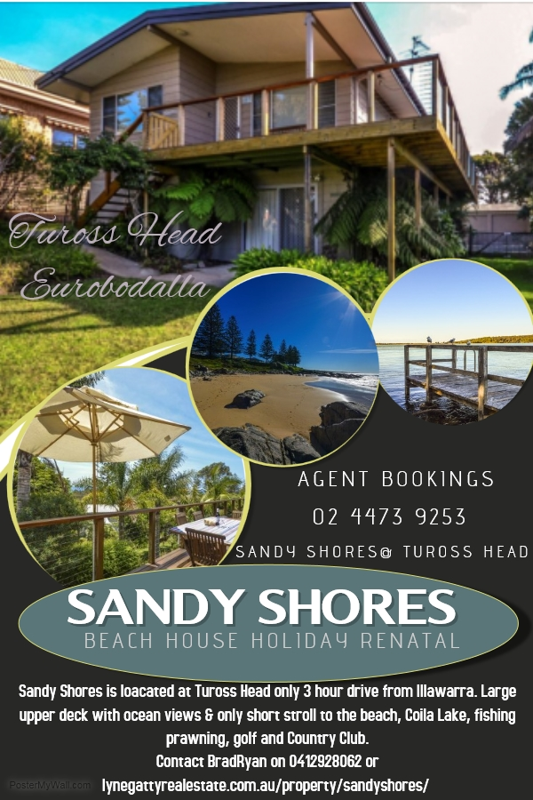 Sandy Shores Tuross Head Holiday Rental | lodging | 7 Allenby Rd, Tuross Head NSW 2537, Australia | 0244739253 OR +61 2 4473 9253