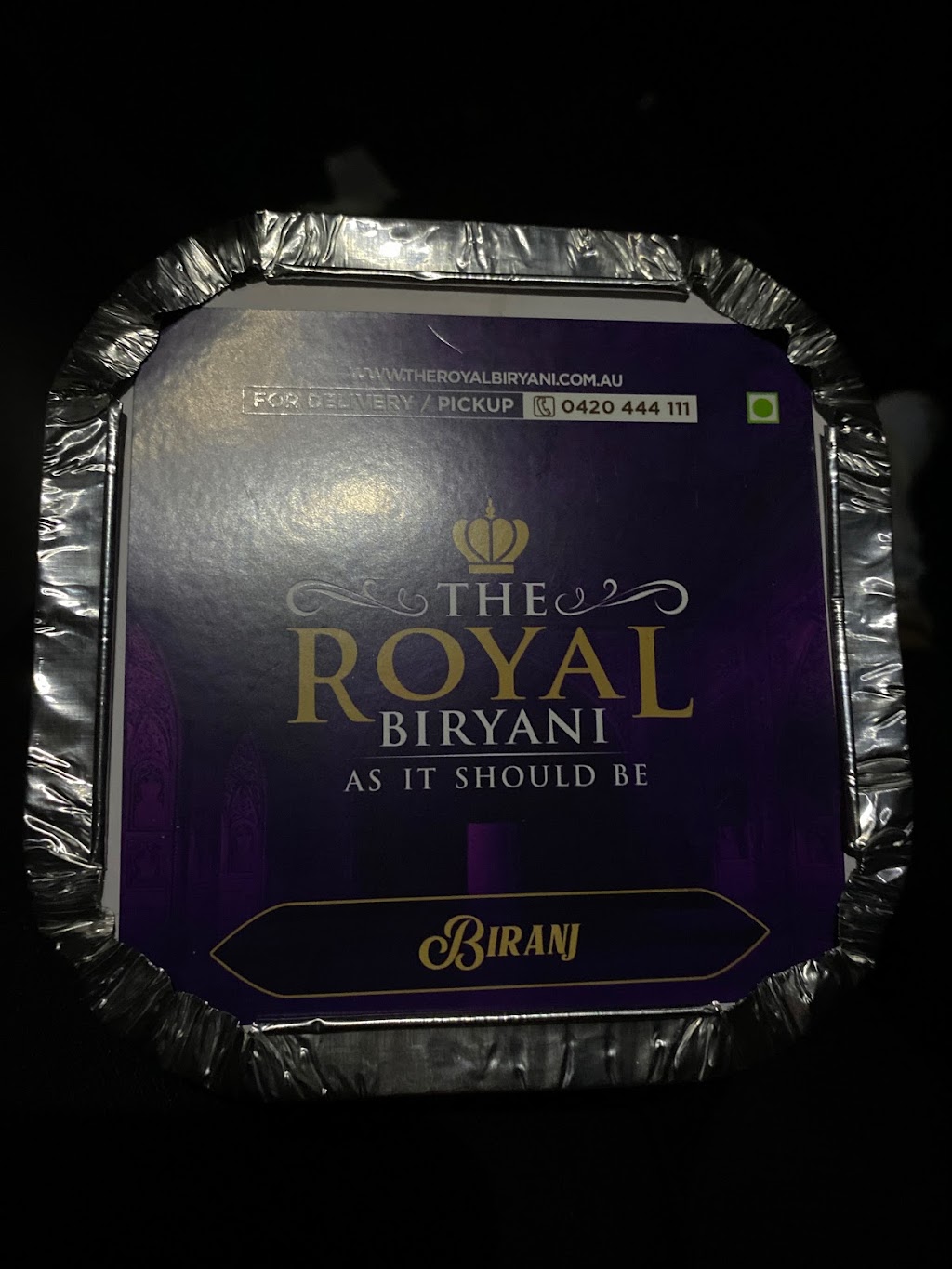 The Royal Biryani - Indian takeaway restaurant | 6/76 Muller Rd, Greenacres SA 5086, Australia | Phone: 0420 444 111