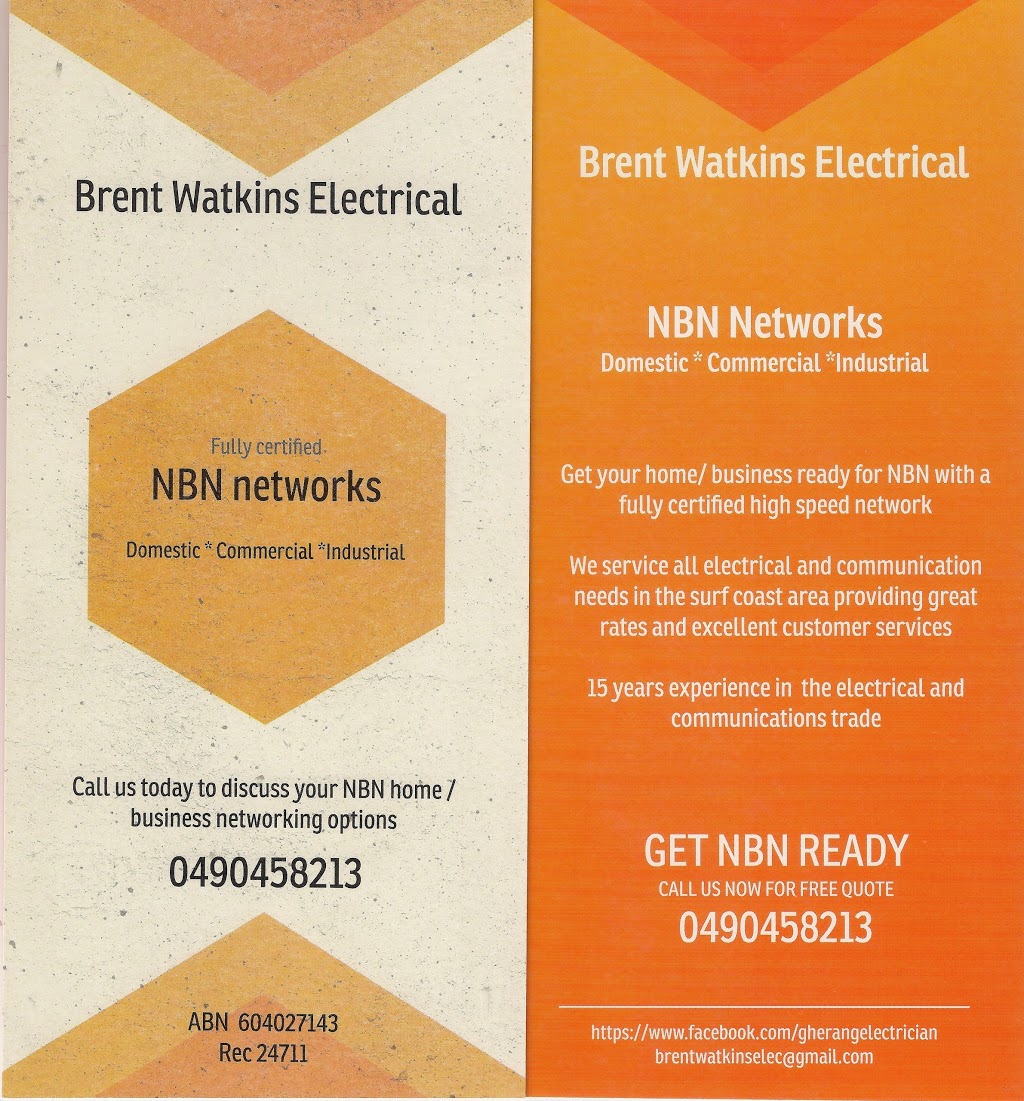 Brent Watkins electrical | electrician | 65 Prices Rd, Gherang VIC 3240, Australia | 0490458213 OR +61 490 458 213