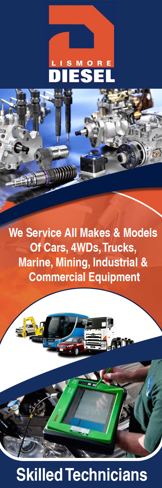 Lismore Diesel Centre Pty Limited | 180 Wilson St, South Lismore NSW 2480, Australia | Phone: (02) 6621 3412