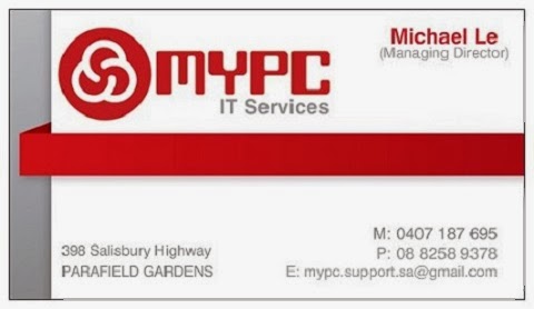 MYPC IT Services | electronics store | 398 Salisbury Hwy, Parafield Gardens SA 5107, Australia | 0882589378 OR +61 8 8258 9378