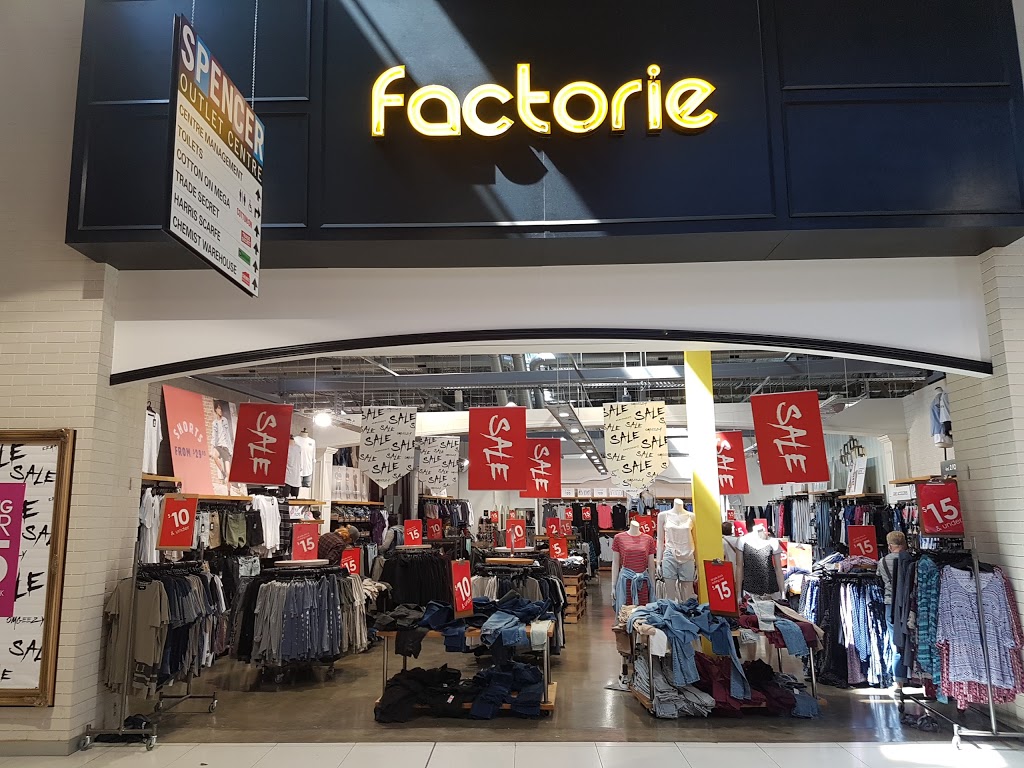 Factorie | clothing store | Spencer Outlet Centre, t101/201 Spencer St, Docklands VIC 3000, Australia | 0396021866 OR +61 3 9602 1866