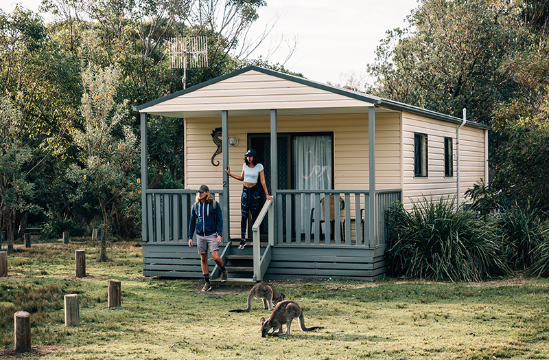 Pretty Beach cabins | 1 Pretty Beach Rd, Pretty Beach NSW 2539, Australia | Phone: 1300 072 757