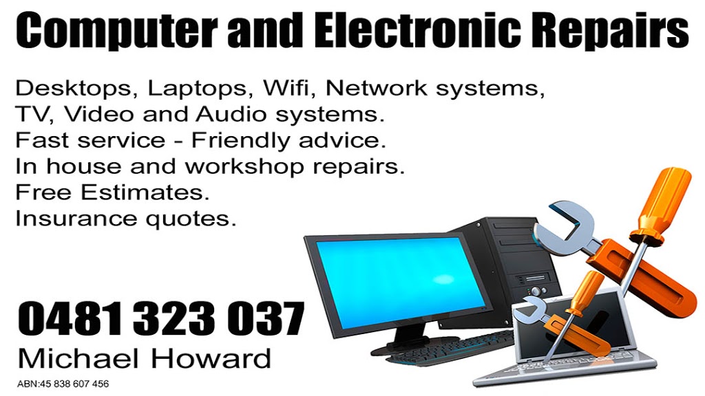 Michael Howard - Computer Repairs and Services | 19 Geer Cl, Lemon Tree Passage NSW 2319, Australia | Phone: 0481 323 037