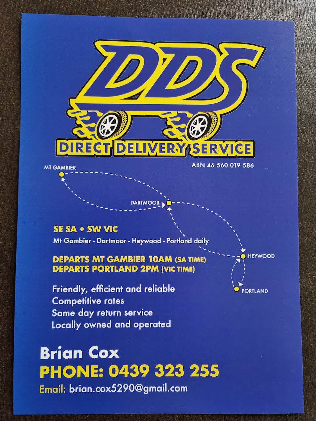 Direct Delivery Service - DDS | C/O Lake City Transport, 19 Calula Dr, Mount Gambier SA 5290, Australia | Phone: 0439 323 255