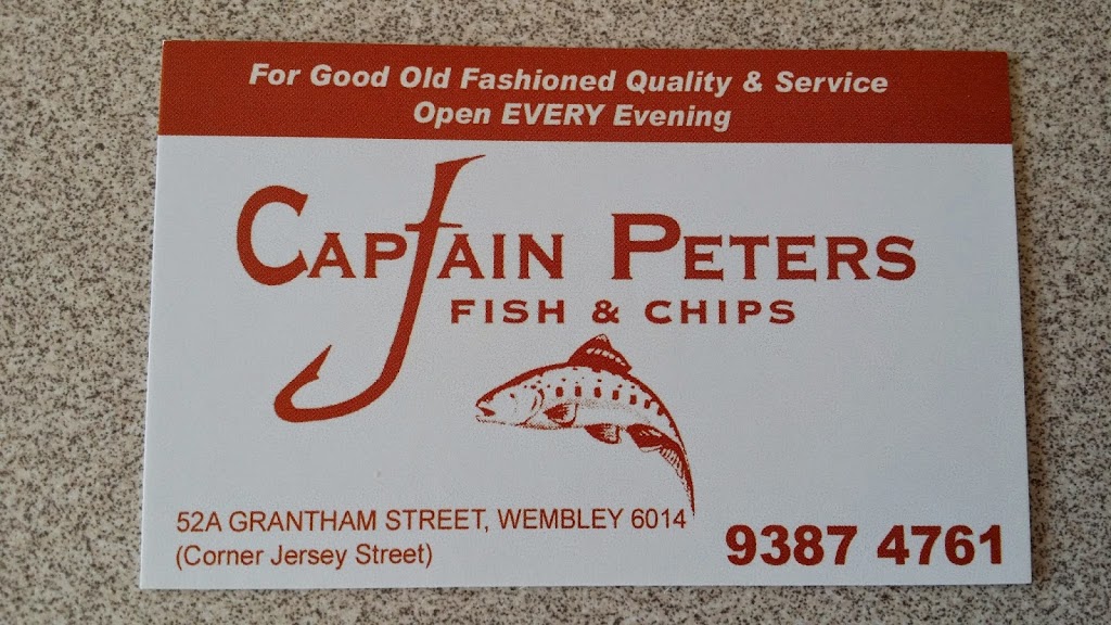 Captain Peters Fish & Chips | meal takeaway | 52A Grantham St, Wembley WA 6014, Australia | 0893874761 OR +61 8 9387 4761