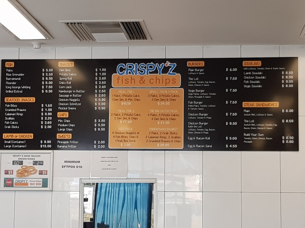 Crispyz fish and chips | meal takeaway | 19/9 Village Way, Pakenham VIC 3810, Australia | 0359418880 OR +61 3 5941 8880