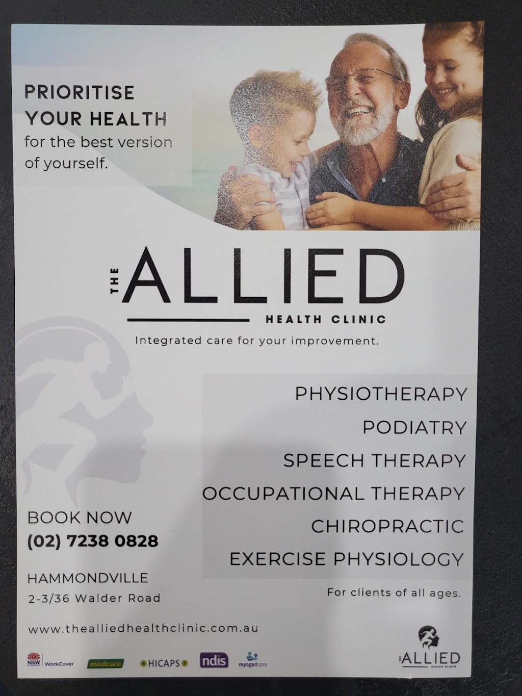 The Allied Health Clinic | 2-3/36 Walder Rd, Hammondville NSW 2170, Australia | Phone: (02) 7238 0828