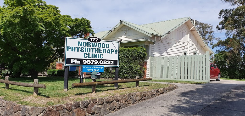 Norwood Physiotherapy Clinic | physiotherapist | 177 Warrandyte Rd, Ringwood North VIC 3134, Australia | 0398790822 OR +61 3 9879 0822