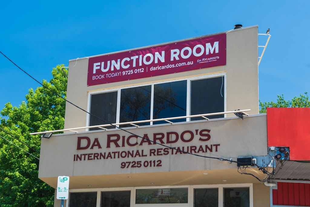 Da Ricardos: Italian Restaurant Croydon | restaurant | 122 Bayswater Rd, Croydon South VIC 3136, Australia | 0397250112 OR +61 3 9725 0112