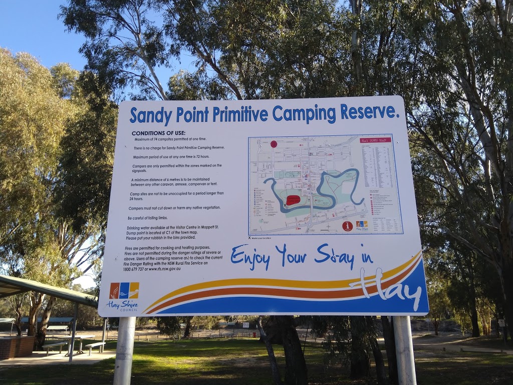 Sandy Point Reserve | park | Water St, Hay NSW 2711, Australia | 0269934045 OR +61 2 6993 4045