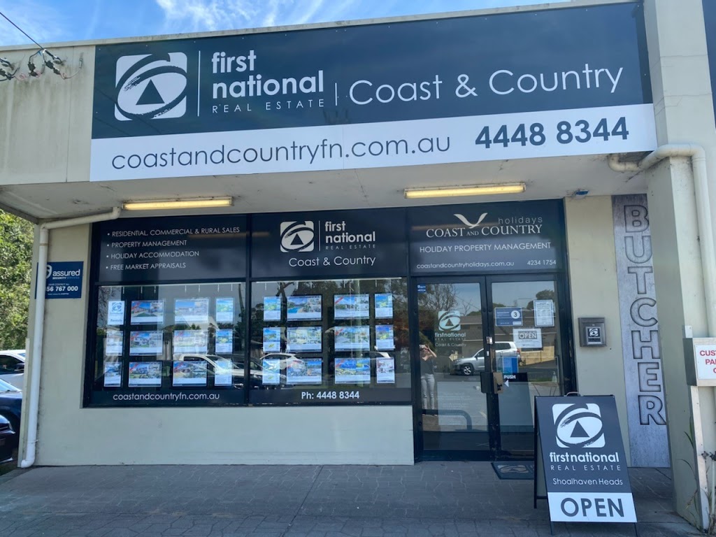 First National Coast & Country Shoalhaven Heads | 1/131 Shoalhaven Heads Rd, Shoalhaven Heads NSW 2535, Australia | Phone: (02) 4448 8344