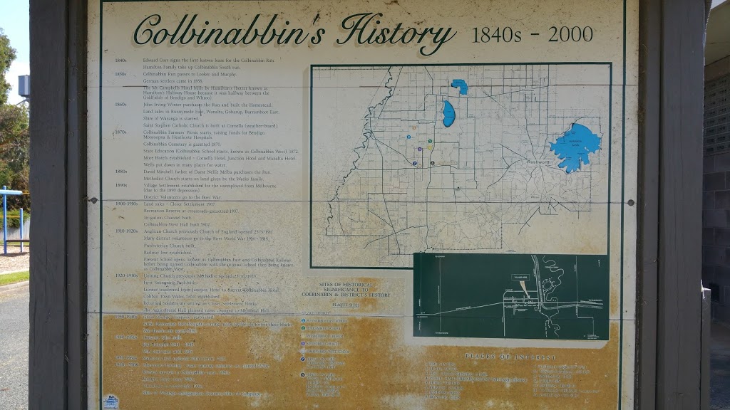 Colbinabbin Memorial | museum | Mitchell St, Colbinabbin VIC 3559, Australia