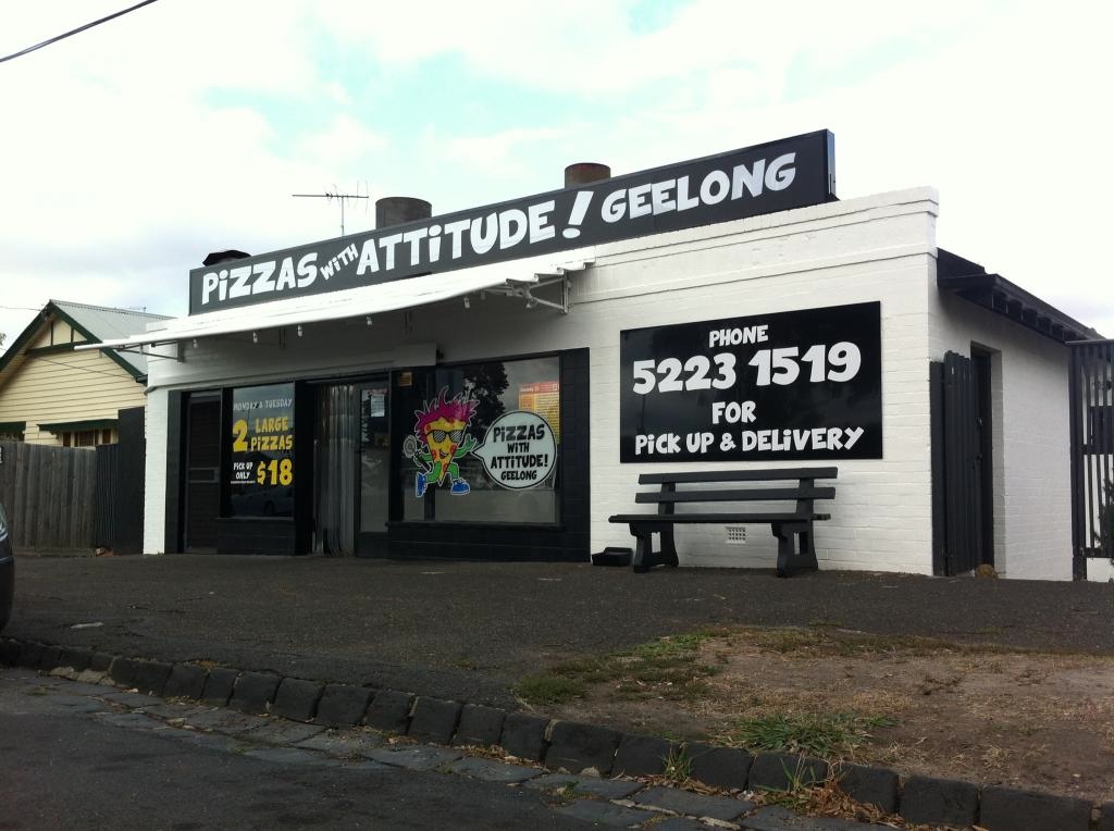 Pizzas with Attitude Geelong | meal delivery | 2/3 Walls St, Geelong VIC 3220, Australia | 0352231519 OR +61 3 5223 1519