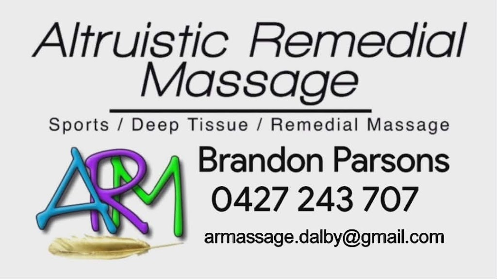 Altruistic Remedial Massage | 53 Seymours Rd, Dalby QLD 4405, Australia | Phone: 0427 243 707