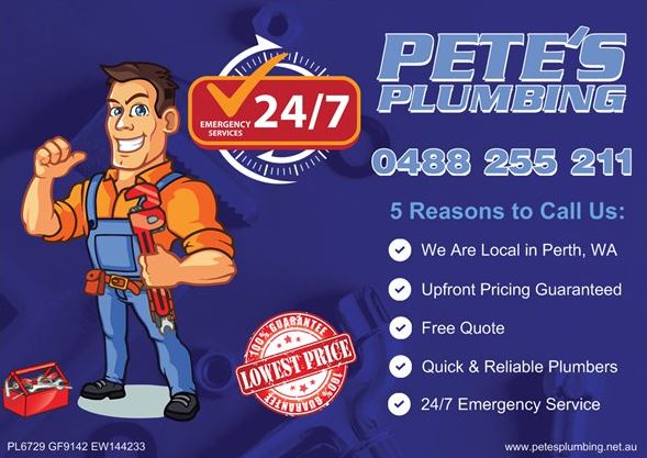 Petes Plumbing | 245 Gaebler Rd, Aubin Grove WA 6164, Australia | Phone: 0488 255 211
