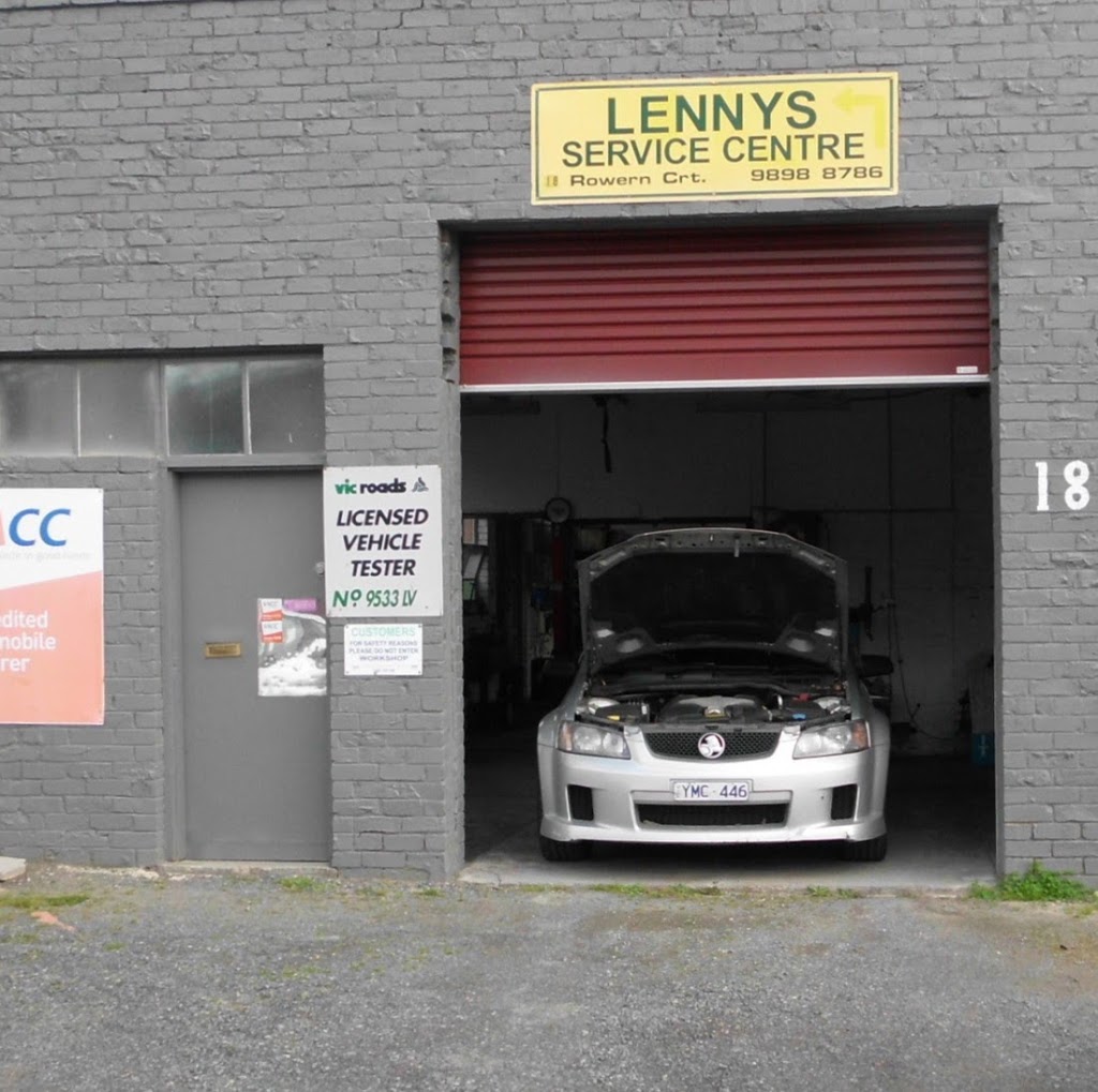 Lennys Service Centre | 18 Rowern Ct, Box Hill North VIC 3129, Australia | Phone: (03) 9898 8786
