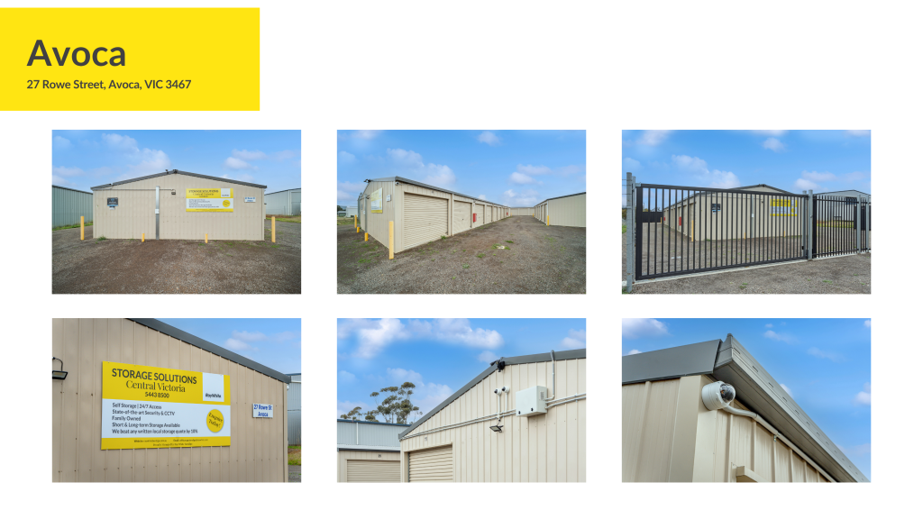 Avoca Self Storage | 27 Rowe St, Avoca VIC 3467, Australia | Phone: (03) 5443 8500