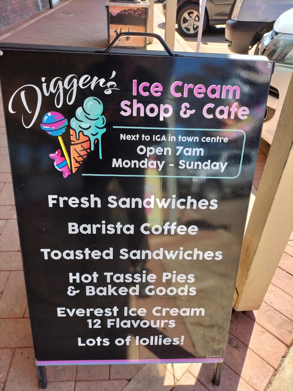 Diggers Ice Cream Shop and Cafe | Unit 2/91 Roberts St, Norseman WA 6443, Australia | Phone: 0432 825 154