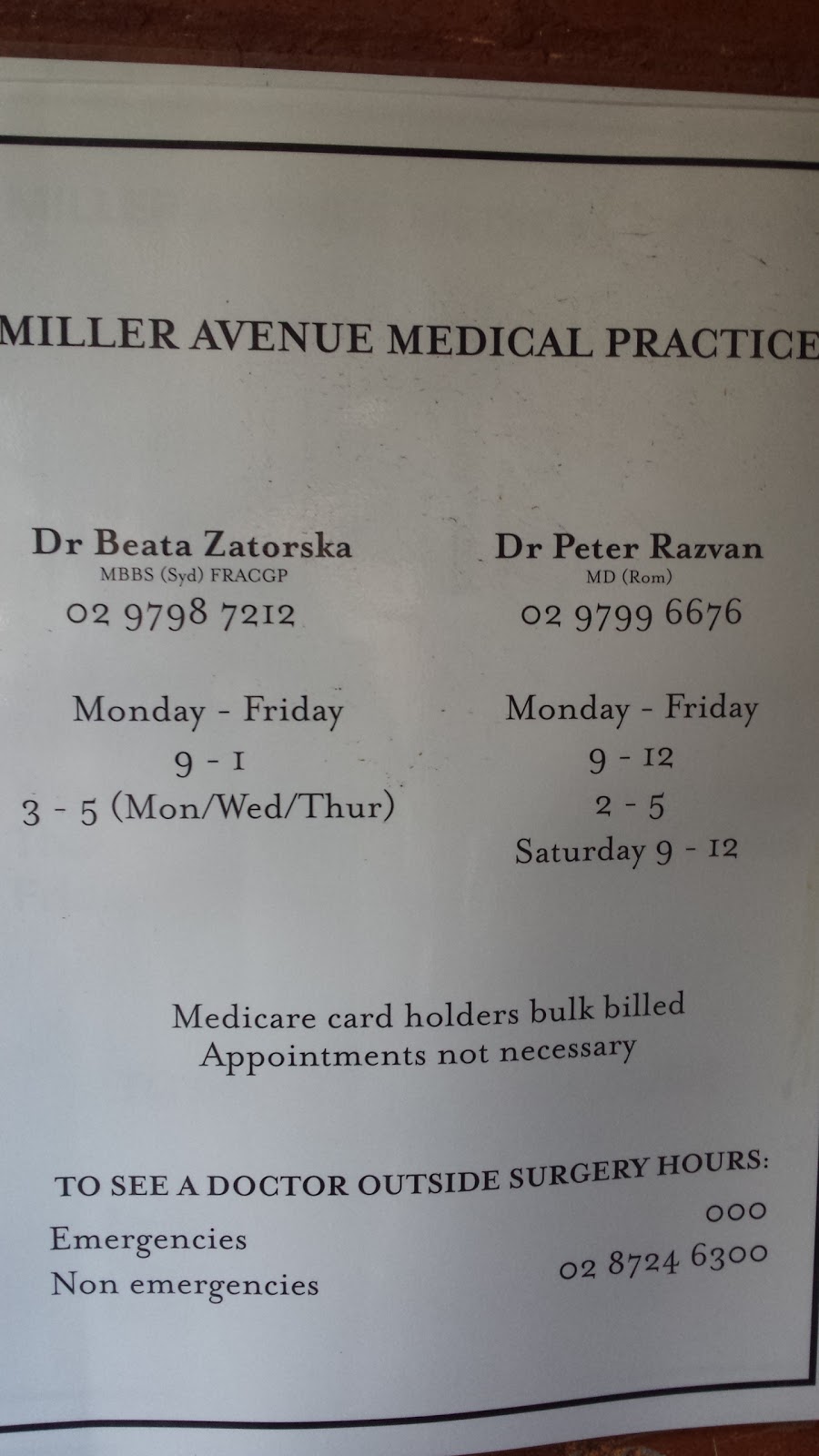 Dr Petre Razvan | doctor | 17 Miller Ave, Ashfield NSW 2131, Australia | 0297996676 OR +61 2 9799 6676
