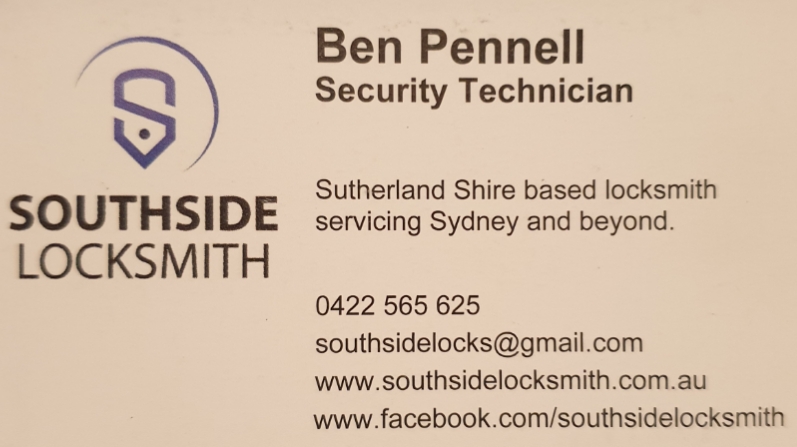 Southside Locksmith Pty Ltd | locksmith | Auburn St, Sutherland NSW 2232, Australia | 0422565625 OR +61 422 565 625