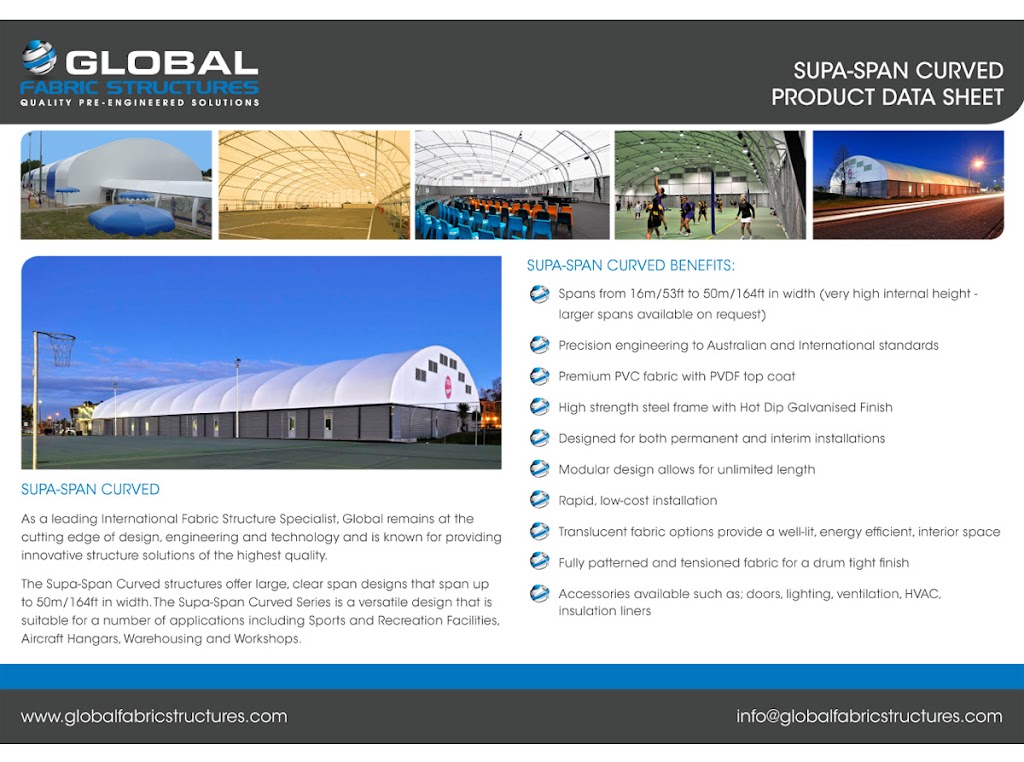 Global Fabric Structures | Unit 14/15 John Duncan Ct, Varsity Lakes QLD 4227, Australia | Phone: (07) 5587 7000