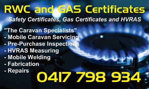 Caravan RWC and GAS Certificates | 891 Neurum Rd, Neurum QLD 4514, Australia | Phone: 0417 798 934