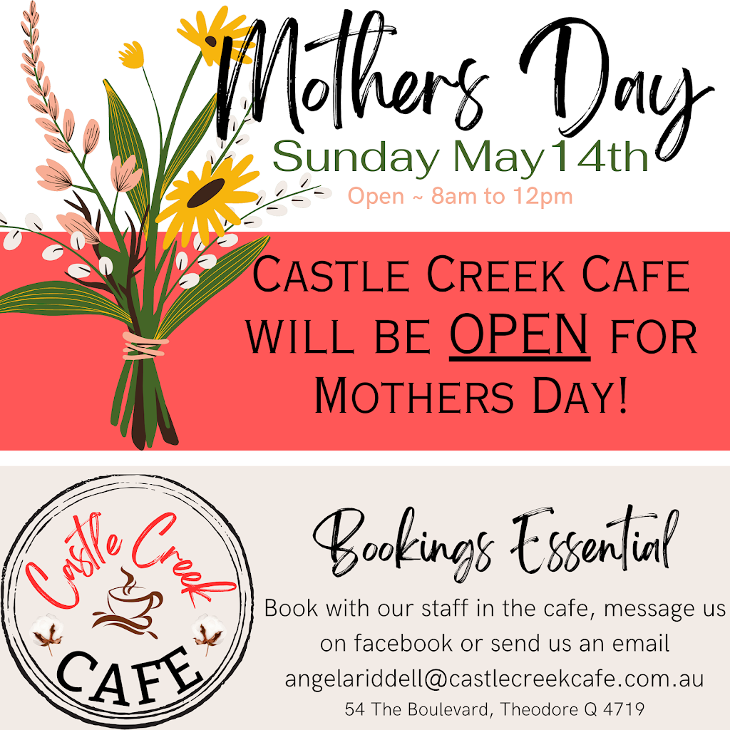 Castle Creek Cafe | 54 The Blvd, Theodore QLD 4719, Australia | Phone: (07) 4993 1334