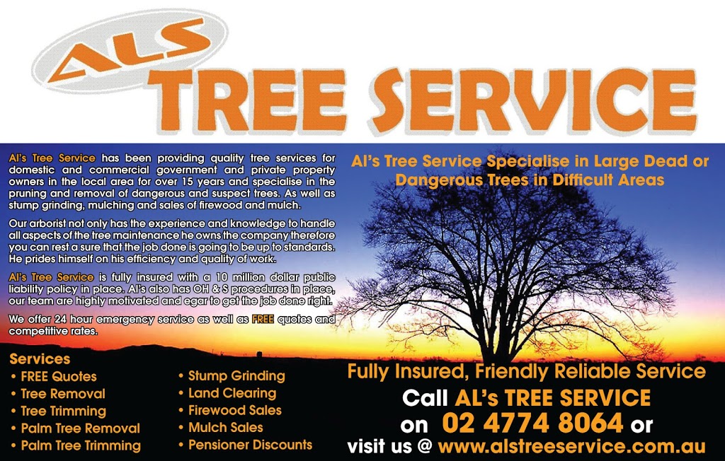 ALS TREES |  | 4 Mandina Pl, Bringelly NSW 2556, Australia | 0247748064 OR +61 2 4774 8064