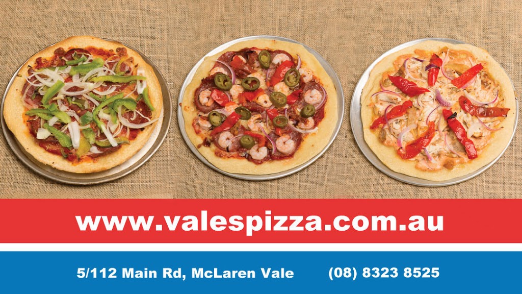 Vales Pizza Bar | meal delivery | 5/112 Main Rd, McLaren Vale SA 5171, Australia | 0883238525 OR +61 8 8323 8525