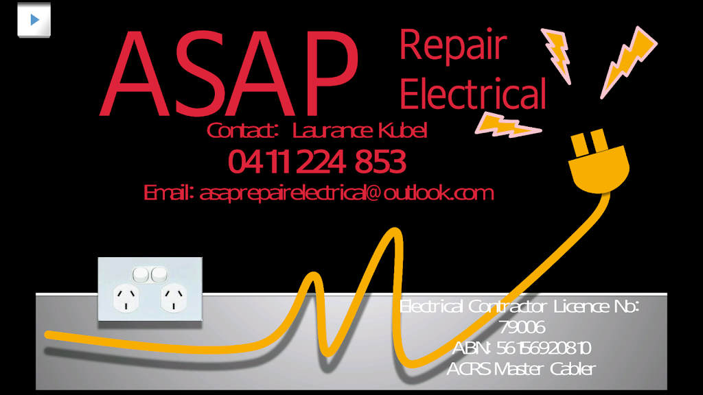 ASAP repair electrical | 29 Tysoe St, Deception Bay QLD 4508, Australia | Phone: 0411 224 853