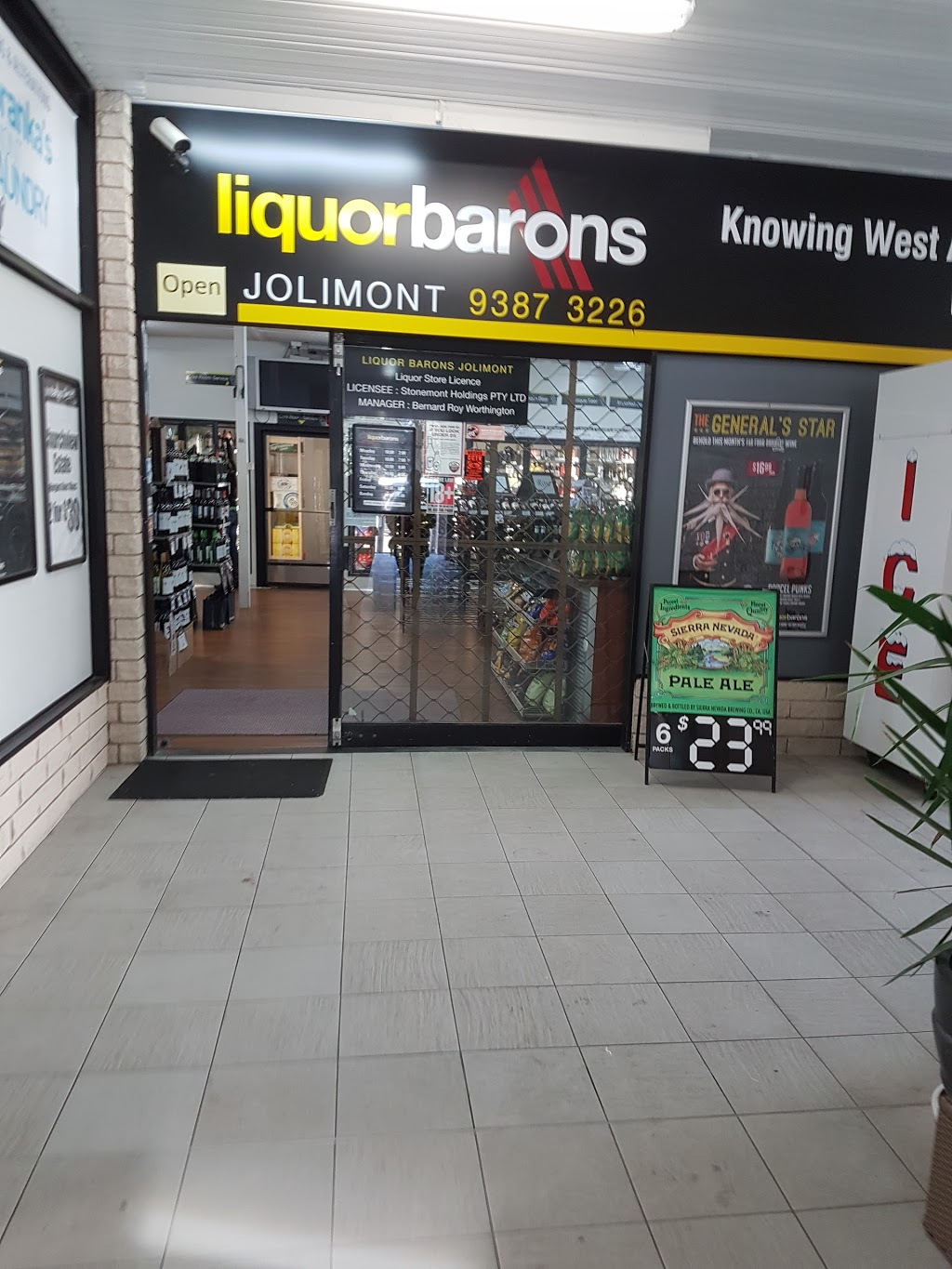 Liquor Barons Jolimont | store | 24 Cardigan Terrace, Jolimont WA 6014, Australia | 0893873226 OR +61 8 9387 3226