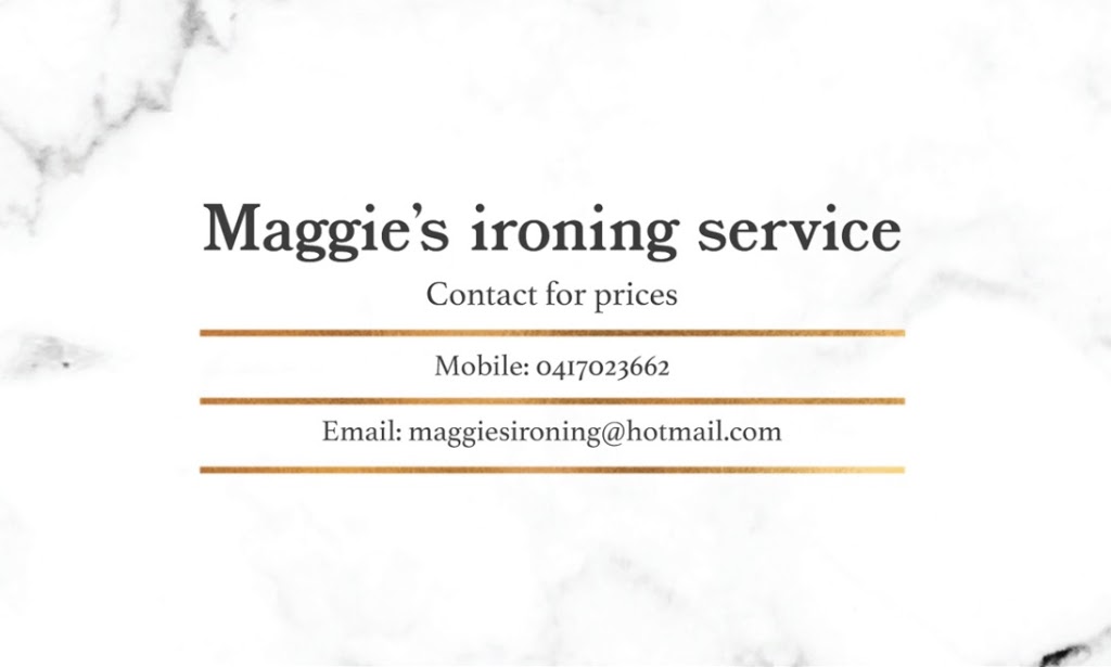 Maggies ironing | Kellyville NSW 2155, Australia | Phone: 0417 023 662