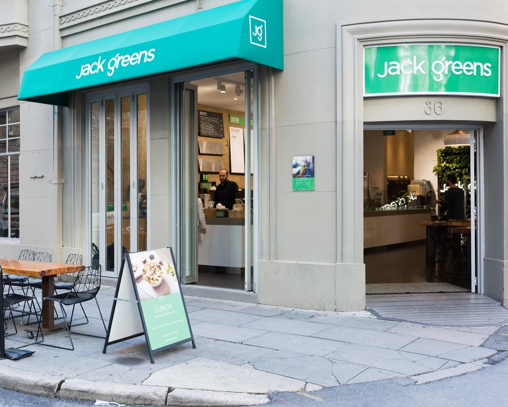 Jack Greens | cafe | 36 Waymouth St, Adelaide SA 5000, Australia | 0884107829 OR +61 8 8410 7829