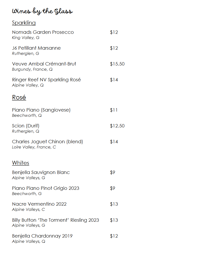 Quaff Wine Bar | 5 Hollonds St, Mount Beauty VIC 3699, Australia | Phone: 0434 691 864