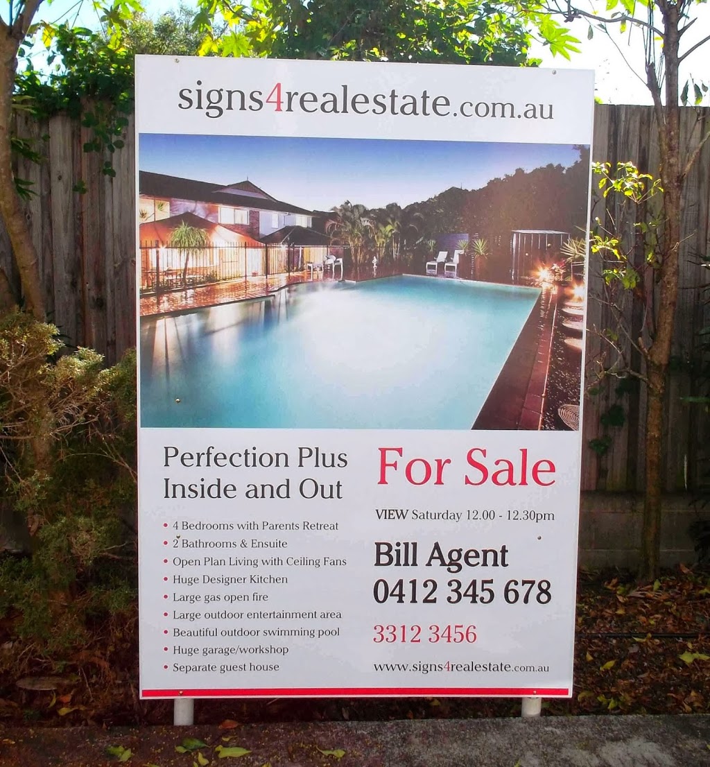 Signs 4 Real Estate | store | 37 Queens Rd, Everton Hills QLD 4053, Australia | 0733532688 OR +61 7 3353 2688