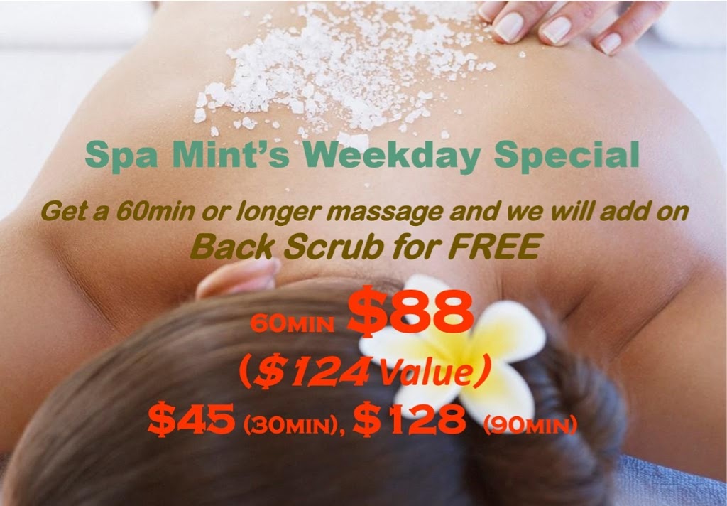 Spa Mint Massage & Day Spa | spa | 186B/15 Coranderrk St, Canberra ACT 2601, Australia | 0261934214 OR +61 2 6193 4214