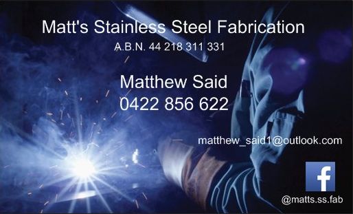 Matts Metal Fabrication & Maintenance | 4 Ottawa Cl, Cranebrook NSW 2749, Australia | Phone: 0422 856 622