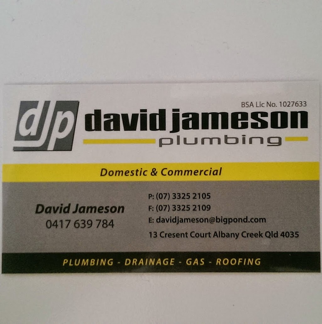 David Jameson Plumbing | 13 Crescent Ct, Albany Creek QLD 4035, Australia | Phone: 0417 639 784