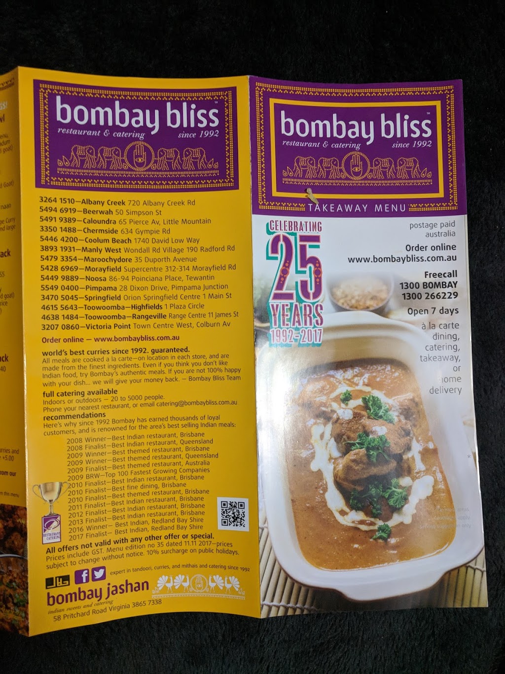 Bombay Bliss | meal delivery | 1B Burke St, East Toowoomba QLD 4350, Australia | 0746381484 OR +61 7 4638 1484