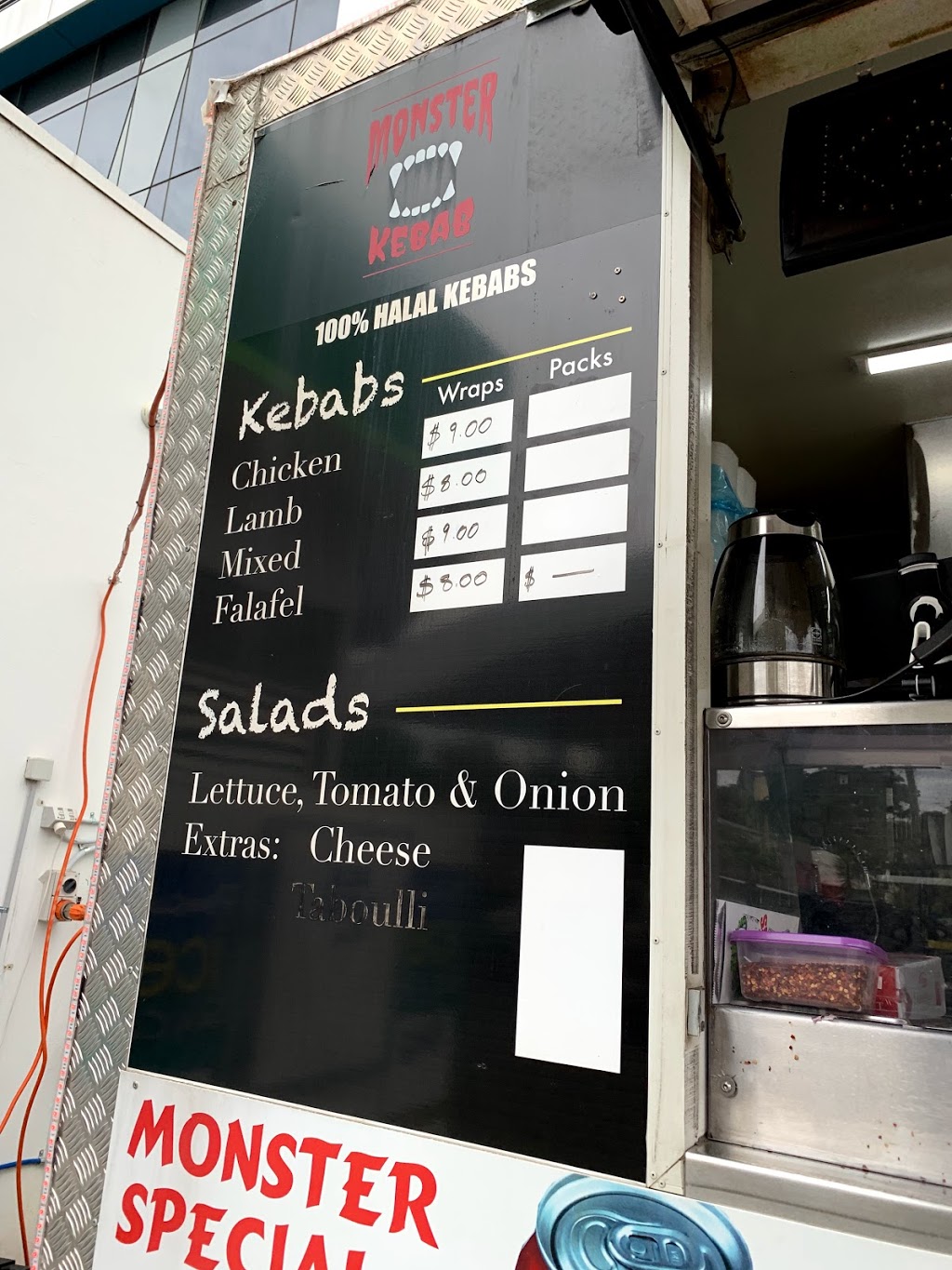 Monster Kebab Frankston | restaurant | 38 Frankston - Flinders Rd, Frankston VIC 3199, Australia | 0422684051 OR +61 422 684 051