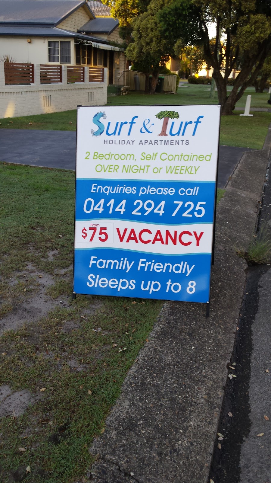 Surf & Turf Holiday Apartments | 16 Memorial Ave, South West Rocks NSW 2431, Australia | Phone: 0414 294 725