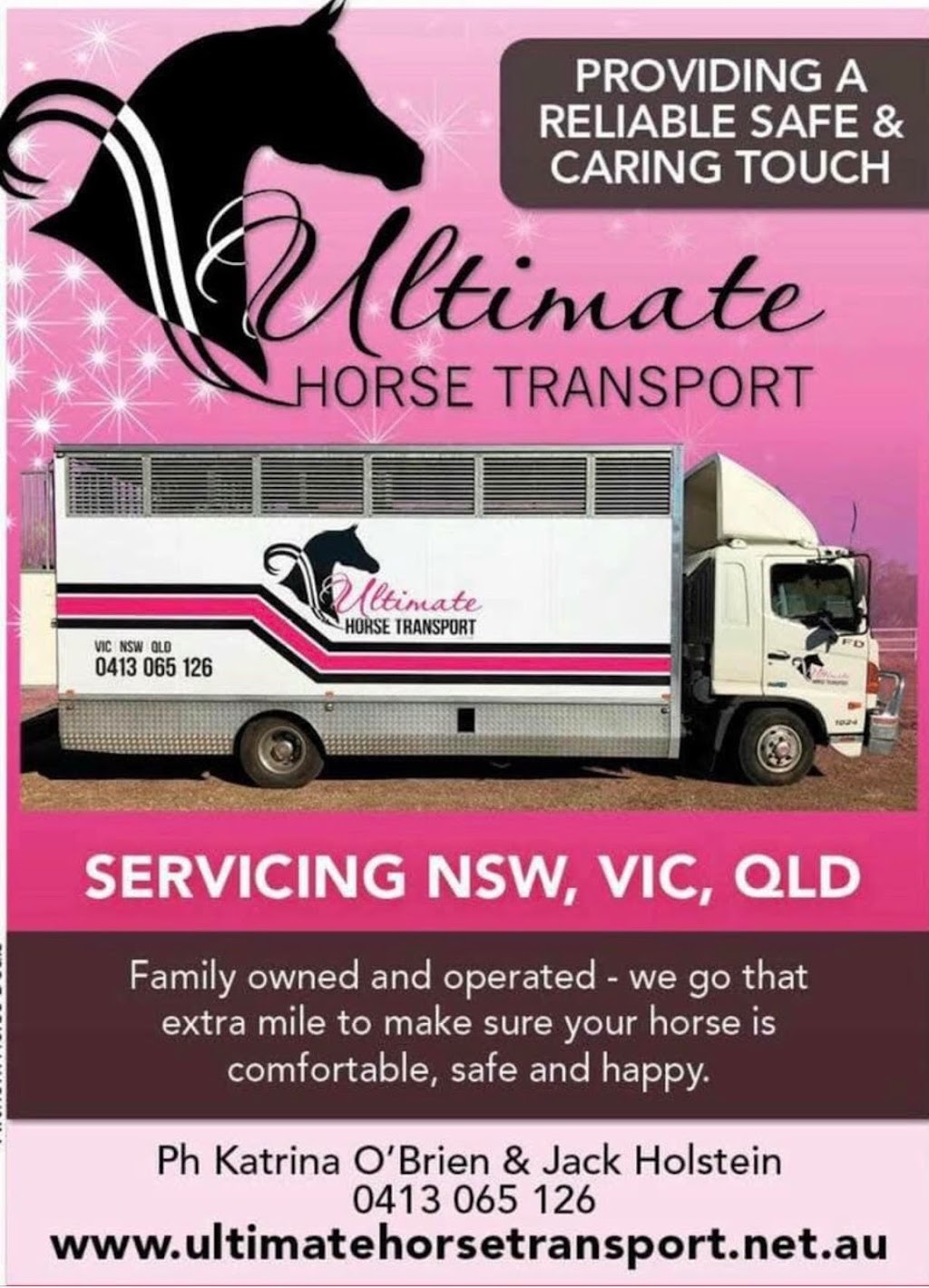 Ultimate Horse Transport | 1236 Tooma Rd, Burra NSW 2653, Australia | Phone: 0413 065 126